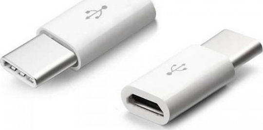 V-TAC V-TAC USB-C Male to Micro USB Female Converter White Pieces 1