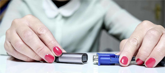 Verbatim Μετατροπέας USB-C male σε VGA female Γκρι 1τμχ 49145