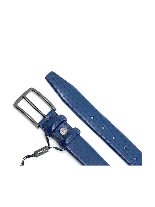 LGD-2033 Men's Belt Leather Blue
