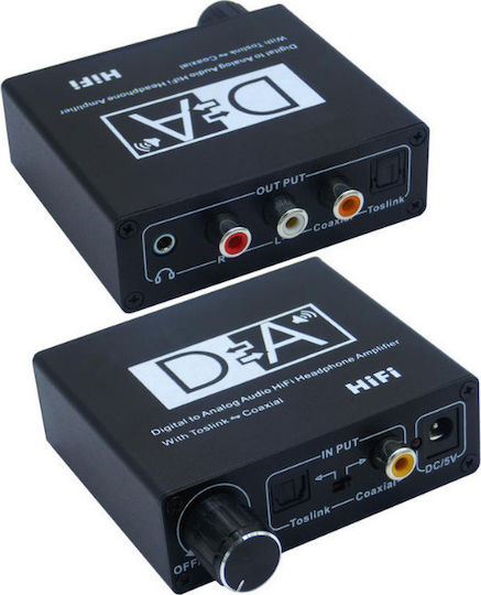 NK-C6 Converter Coaxial Toslink Female To 3.5mm RCA Toslink Female 1 Piece
