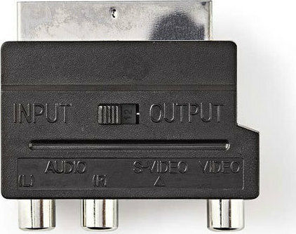 Nedis Switchable Convertor Scart masculin în RCA / S-Video feminin 1buc