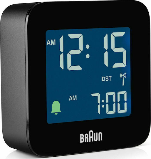 Braun BC08B-DCF Επιτραπέζιο Ψηφιακό Ρολόι με Ξυπνητήρι & Ραδιόφωνο Μαύρο 67015
