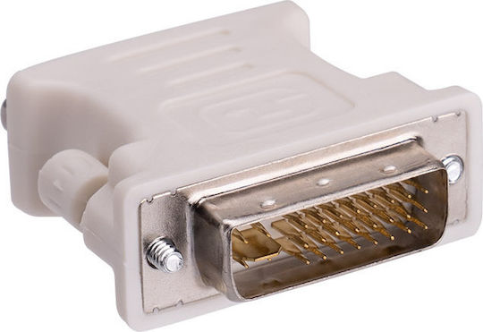 S-Link Converter DVI-I male to VGA female White 1pcs 6962
