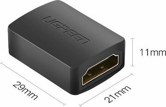 Ugreen Μετατροπέας HDMI female σε HDMI female 1τμχ 20107