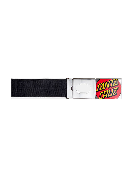 Santa Cruz Men's Fabric Webbing Belt Belt Black