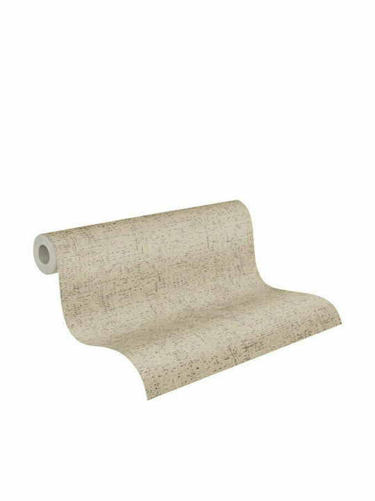 Wallpaper Vinyl Beige L1005xW53cm Washable