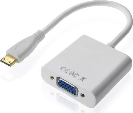 Vision HDMI Männlich zu VGA Weiblich Konverter Weiß 1 Stück