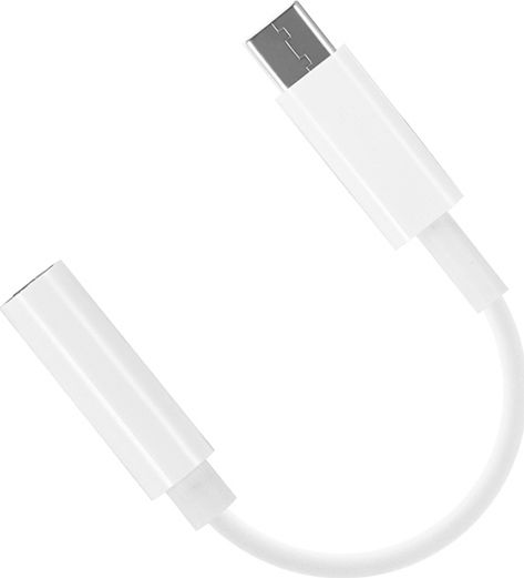 QIHANG M30 Converter USB-C Male to 3.5mm Female White 1 Piece