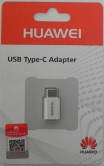 Huawei AP52 Bulk Konverter USB-C männlich zu Micro-USB weiblich Weiß 1Stück