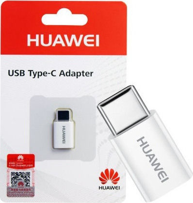 Huawei AP52 Bulk Konverter USB-C männlich zu Micro-USB weiblich Weiß 1Stück