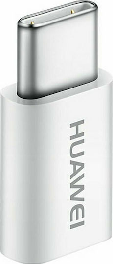 Huawei AP52 Bulk Konverter USB-C männlich zu Micro-USB weiblich Weiß 1Stück