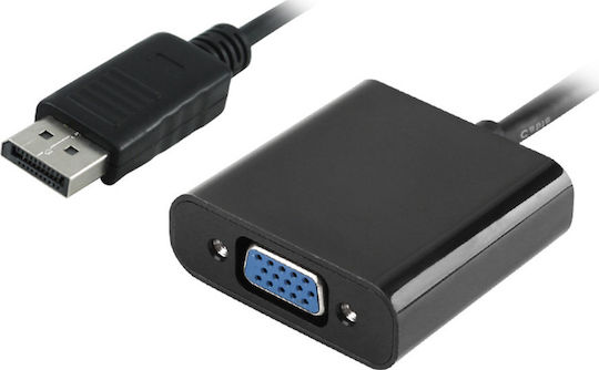 Powertech Μετατροπέας DisplayPort male σε VGA female 1τμχ PTH-028
