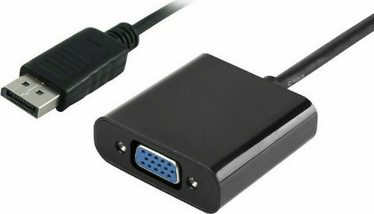Powertech Μετατροπέας DisplayPort male σε VGA female 1τμχ PTH-028