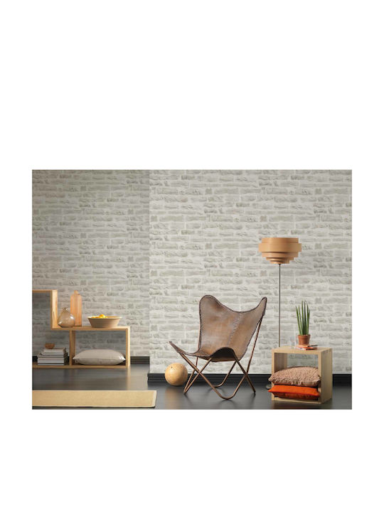 Tapet de Perete 1000x53cm Wood Stone Vinil Bej Lavabil