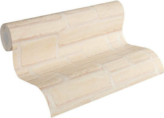 Tapete Wood Stone Vinyl Beige L1000xB53cm Waschbar 662323