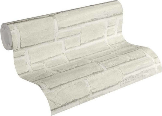Тапет за Стена Wood Stone Винил Бежов 1000x53см Миеща се