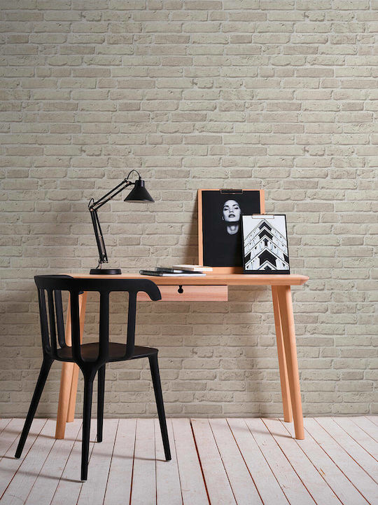 Ταπετσαρία Τοίχου Wood Stone Βινυλίου Grey 1000x53cm Πλενόμενη