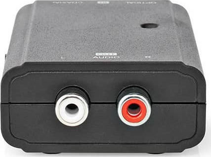 Nedis Μετατροπέας RCA / Toslink female σε RCA 2x female 1τμχ ACON2509BK