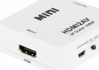 Cabletech Konverter HDMI weiblich zu RCA weiblich Weiß 1Stück KOM0982