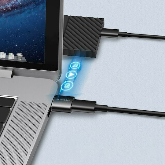 Joyroom S-H152 Конвертор USB-C женски към USB-A мъжки Черен 2бр