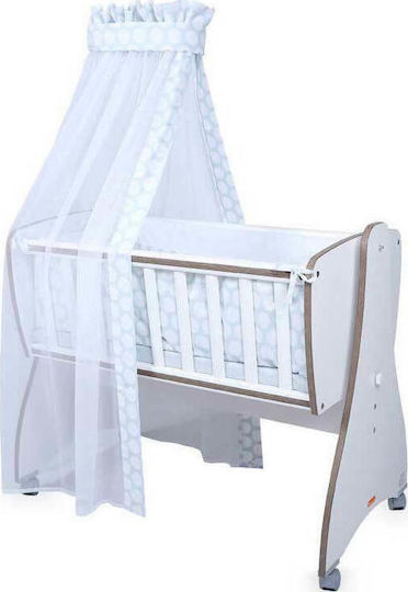 Lorelli Λίκνο First Dreams White χωρίς Στρώμα με Πλαϊνό Άνοιγμα