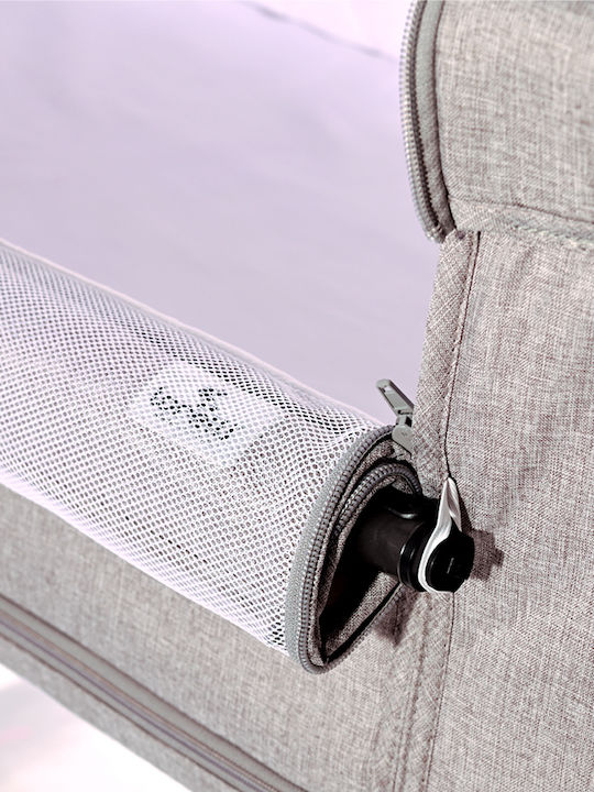 Lorelli Cradle-Park Milano with Mattress and Side Opening Grey