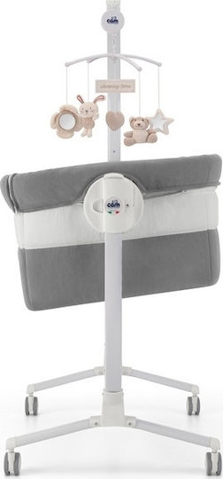 Cam Wiege Cullami mit Matratze, Seitlicher Öffnung und Rädern Gray