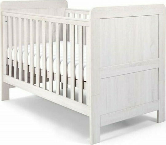 Mamas & Papas Atlas Nimbus Baby-Möbel-Set mit Bett, Kinderzimmer-Schublade & Chaniging Tisch Weiß