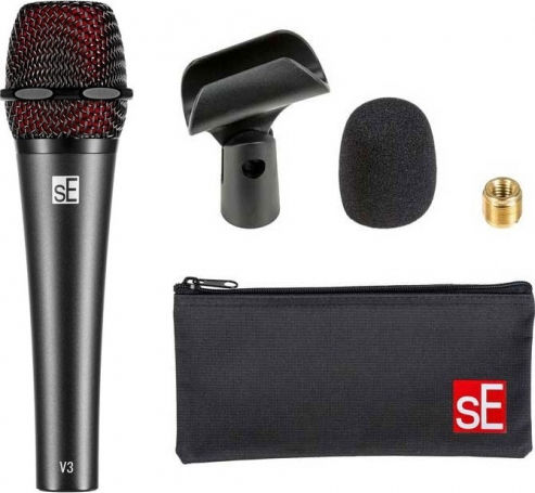 SE Electronics V3 Δυναμικό Microphone XLR Handheld, Shock Mounted for Vocals