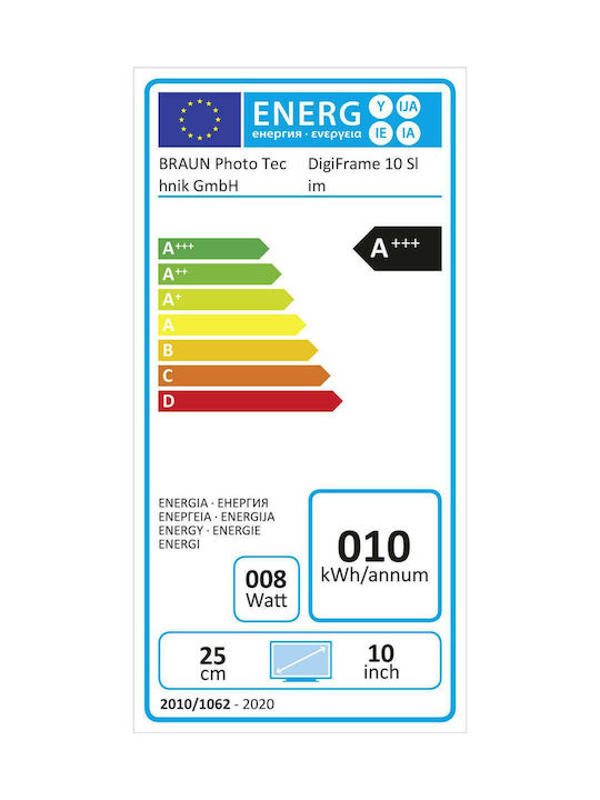 Braun Phototechnik DigiFrame 10 slim Ψηφιακή Κορνίζα LED 10.1" Ανάλυσης 1024x600 Μαύρη 21247