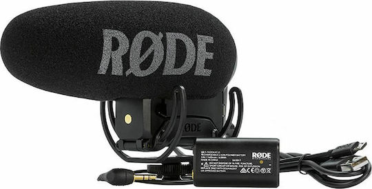 Rode VideoMic Pro+ Πυκνωτικό Μικρόφωνο Shock Mounted για Κάμερα