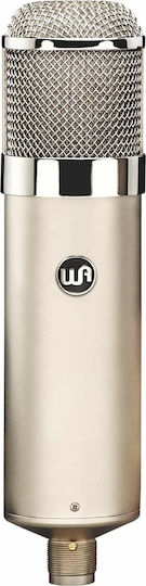 Warm Audio WA-47 Condenser Microphone XLR Shock Mounted for Vocals in Silver Color
