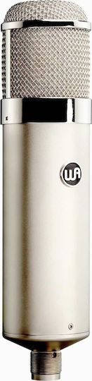 Warm Audio WA-47 Condenser Microphone XLR Shock Mounted for Vocals in Silver Color