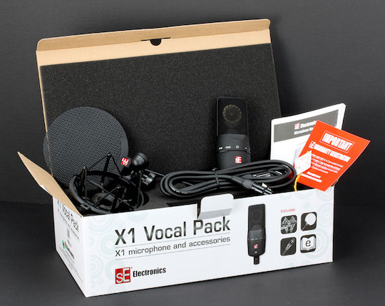 SE Electronics X1 Vocal Pack Kondensatormikrofon XLR Stoßmontiert für Gesang