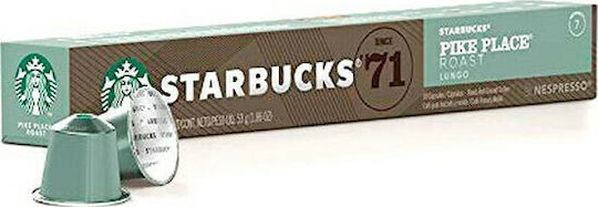 Starbucks Κάψουλες Espresso Pike Place Pike Place Συμβατές με Μηχανή Nespresso 10caps