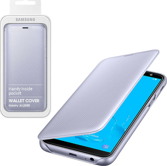 Samsung Cover Book Piele artificială Violet (Galaxy J6)