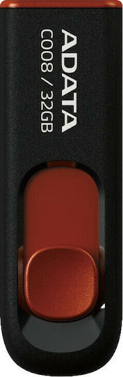 Adata DashDrive C008 32GB USB 2.0 Stick Red