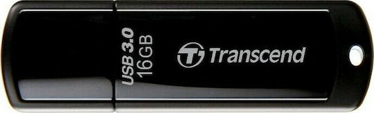 Transcend JetFlash 700 16GB USB 3.0 Stick Μαύρο