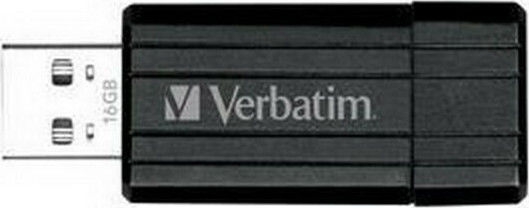 Verbatim PinStripe 16GB USB 2.0 Stick Black