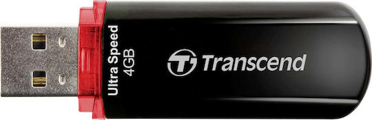 Transcend JetFlash 600 4GB USB 2.0 Stick Μαύρο