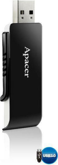 Apacer AH350 32GB USB 3.0 Stick Μαύρο
