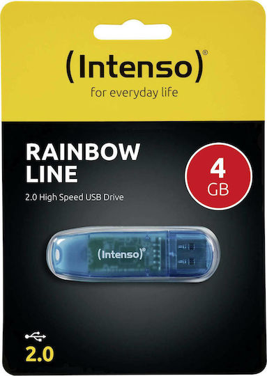 Intenso Rainbow Line 4GB USB 2.0 Stick Blue