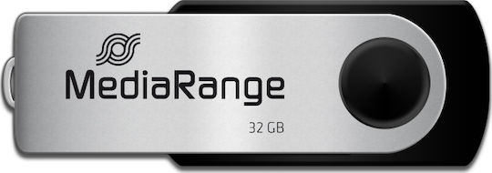 MediaRange 32GB USB 2.0 USB-Stick Schwarz
