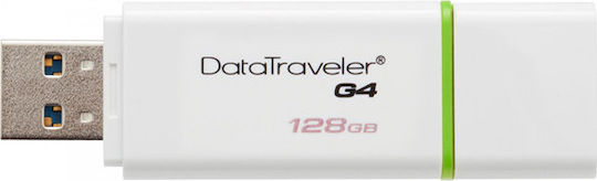 Kingston DataTraveler G4 128GB USB 3.0 Stick White