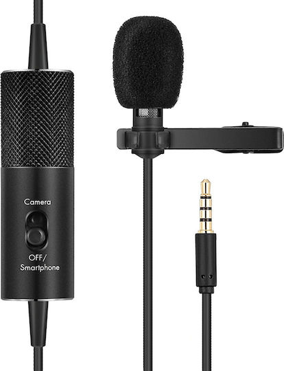 Andowl Q955S Electret Microphone Πέτου, Clip On for Camera