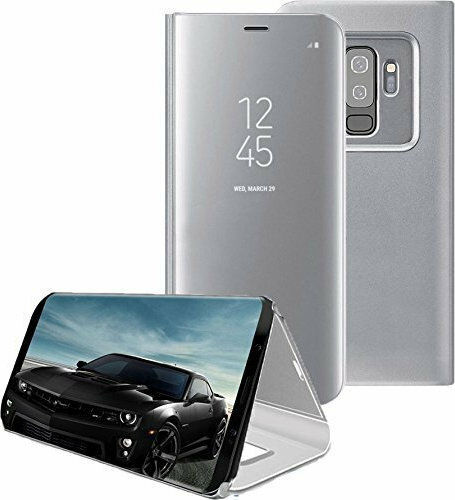 Hurtel Clear View Book Plastic Silver (Galaxy S9)