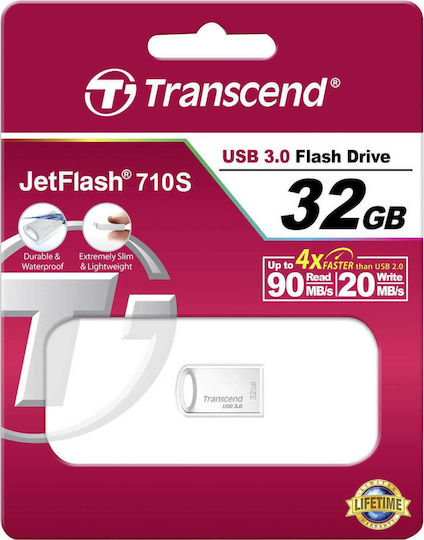 Transcend JetFlash 710 32GB USB 3.0 Stick Λευκό