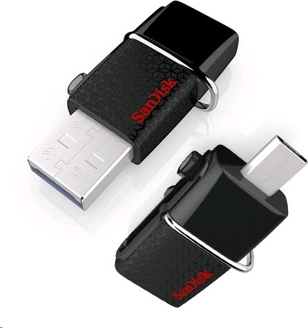 Sandisk Ultra Dual 16GB USB 3.0 Стик с връзка USB-A & micro USB-B Черен