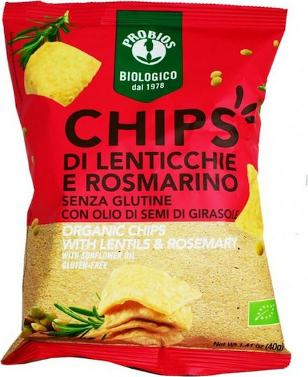 Probios Βιολογικά Chips με Γεύση Lentifs & Rosemary 40gr