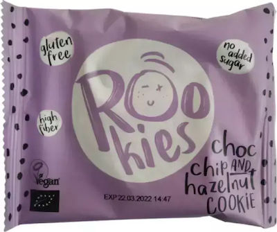 RooBar Bio Kekse Rookies Mit Chips Schokolade & Haselnuss Vegan 1Stück 40gr